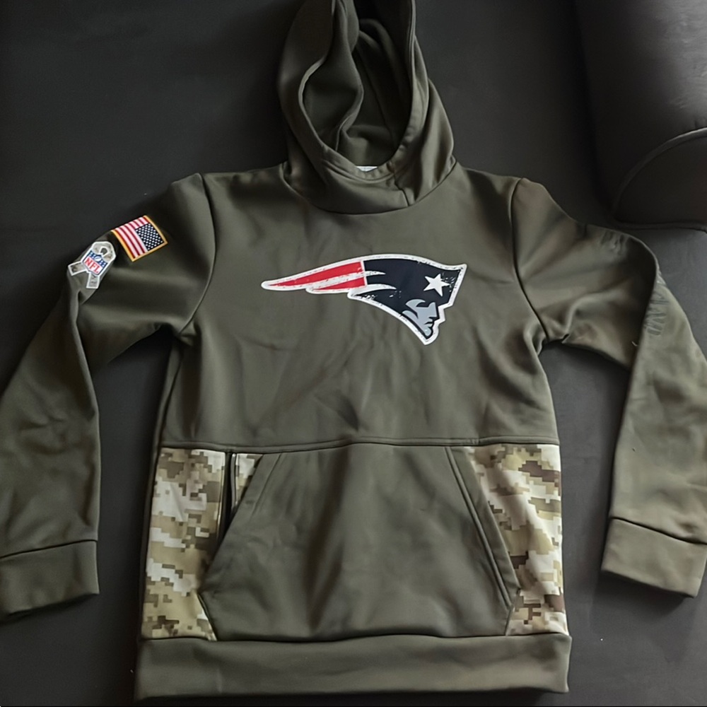 Patriots Olive Green Hoodie